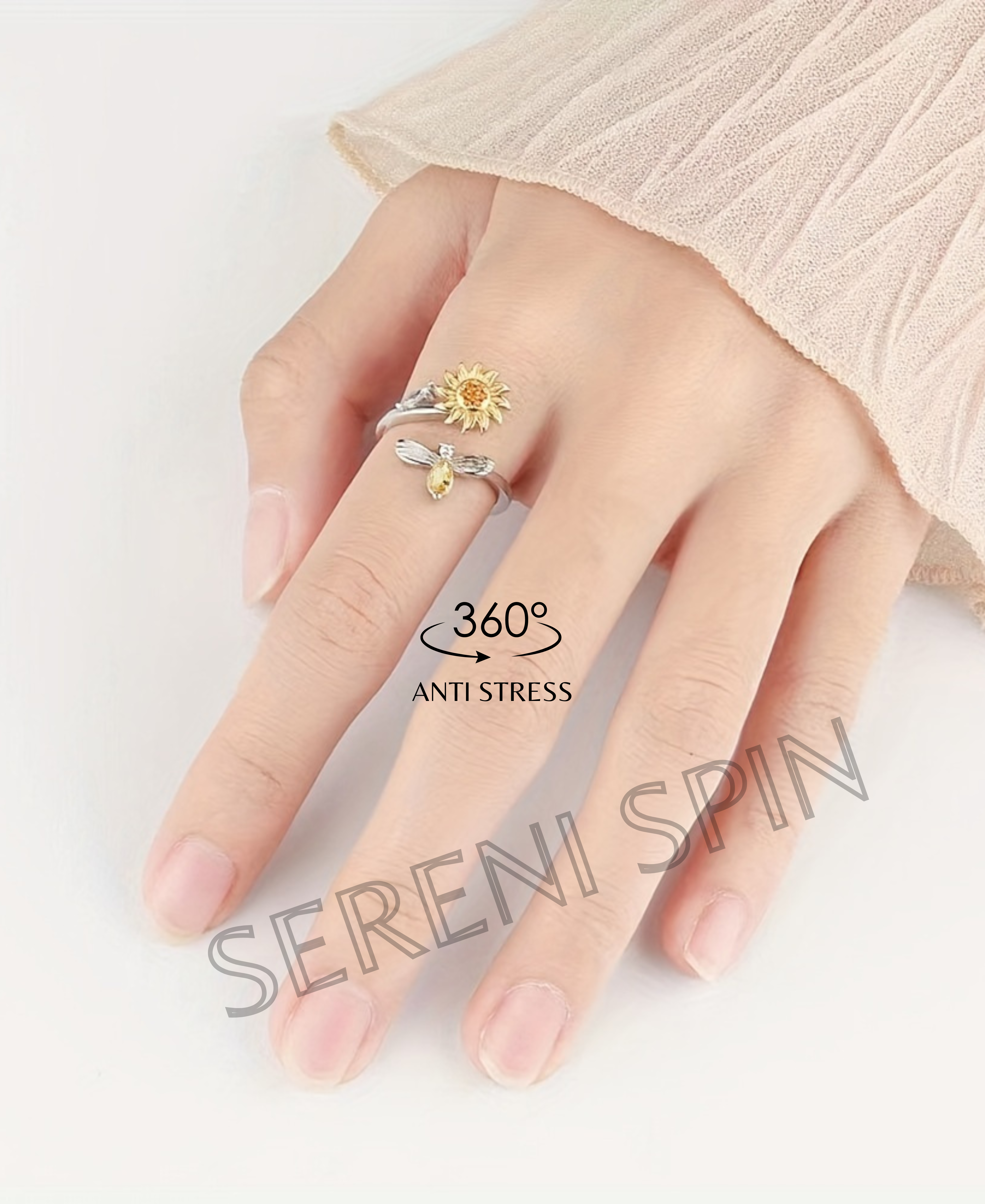 Sunbeam Splendor: The 'Sunflower' Ring 🌻