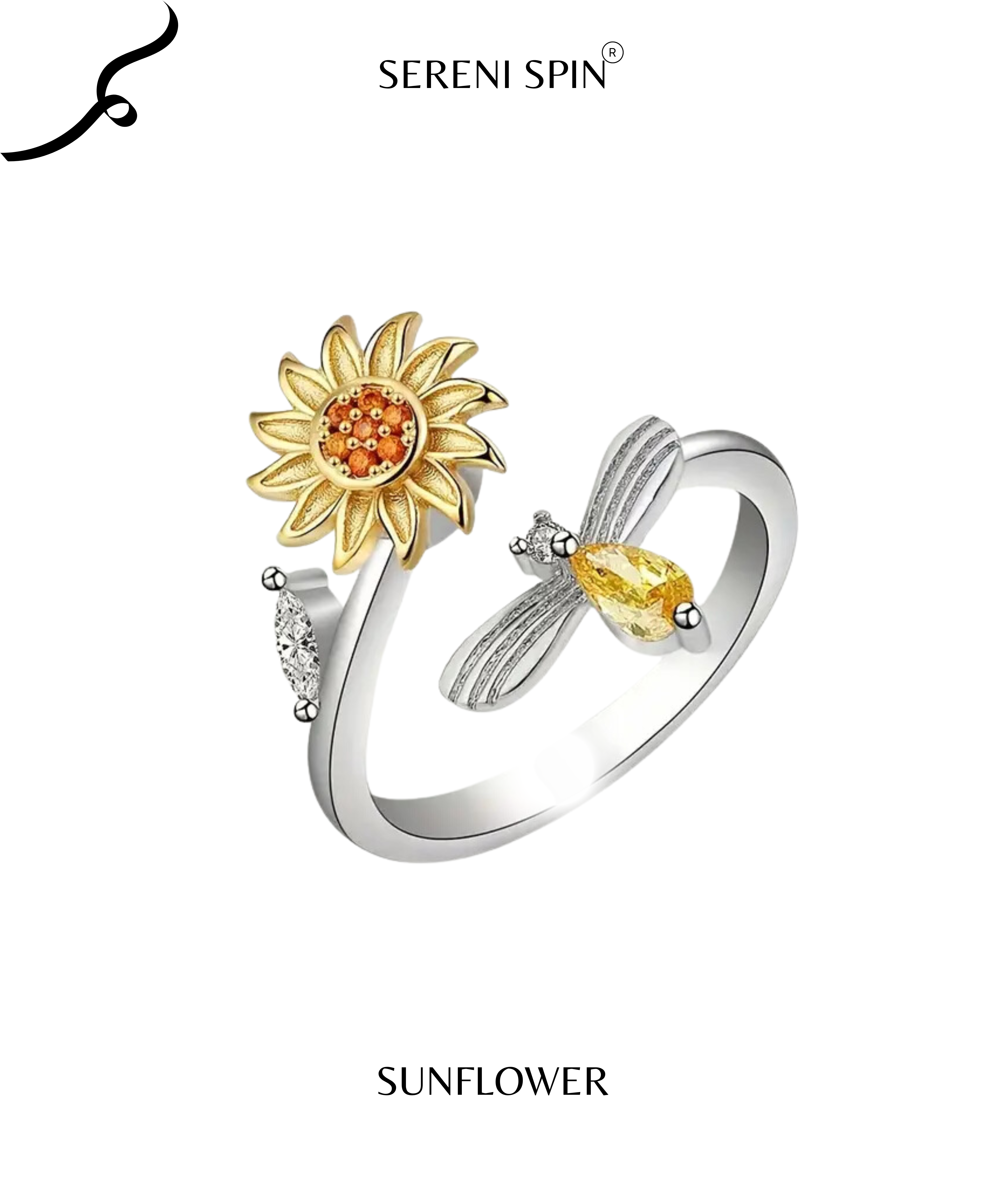 Sunbeam Splendor: The 'Sunflower' Ring 🌻